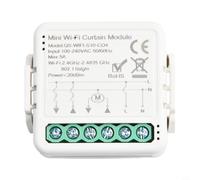 Glomc Modulo interruttore intelligente per tende, per tende a rullo e persiane, Wi-Fi a 2,4 GHz e compatibile con app Tuya, controllo vocale per Alexa e Google Assistant, IP44 (Wi-Fi)