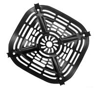 Glomc Padella per friggitrice ad aria, per friggitrice ad aria Crispi FN101GY 20,9 x 20,9 cm, vassoio antiaderente in acciaio inox per bistecche, verdure, patatine, pizza e ali di pollo (A)