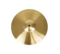 Glomc Piatti professionali in ottone per batteria, da 20,3 a 40,6 cm, per percussioni Hi-Hat Crash per SPLASH, finitura dorata con suono melodioso jingle per tutti i livelli (35,6 cm)