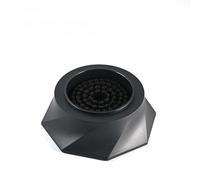Glomc Pulitore ad ago per la distribuzione del caffè con nylon per pennello e base girevole, compatibile con strumenti per caffè espresso da 51/53/58 mm, nero per uso domestico per barista