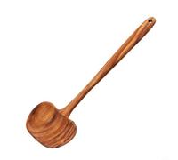 Glomc Set di cucchiai e spatole in legno di acacia, resistenti al calore, antigraffio, per mescolare, capovolgere e servire in cucina domestica, ideali per le attività quotidiane
