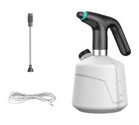 Glomc Spruzzatore elettrico da 2 l, con batteria ricaricabile e manico portatile, per lavaggio auto, giardinaggio e pulizia della casa, colore nero