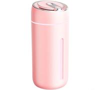 Glomc Umidificatore portatile per camera da letto, con serbatoio da 330 ml e due modalità di nebbia, funzionamento silenzioso sotto i 30 dB, luce notturna a 7 colori, per casa, auto e ufficio (rosa)