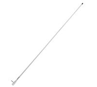 Glomex - Antenna Radio AM/FM 1,5m (Bianco), Modello RA128 - Cavo Coassiale 4,5m e Spina Motorola Inclusi, Per barche a vela, motore, gommoni, yacht - Ricezione Audio Chiara