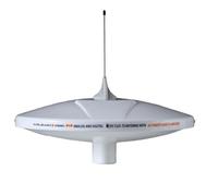 Glomex - Antenna TV/DAB "Talitha AGC DAB 20" Ø25cm (Bianco), Modello V9125AGCU/DAB20 - Amplificatore Automatico, Pinna Squalo, Kit Cavi, Stilo DAB, Per Barche - Ricezione TV/Radio Ottimizzata