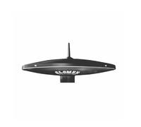 Glomex - Antenna TV/FM/DAB "Oasis AGC Black" Ø25cm (Nero), Modello T480AGC/BK - Amplificatore Automatico, Kit Tetto, Per Veicoli da Viaggio (Camper, Van) - Stile Moderno FULL HD