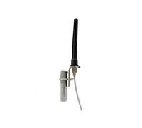 Glomex - Kit Antenna AIS REGATTA & EMERGENCY 0,14m (Nero), Modello RA111AIS - Include Cavo 9m, Staffa Inox V9181, Adattatore, Per barche a vela e motore - Soluzione AIS Completa e Compatta