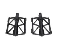 Glomora 1 coppia di pedali in bicicletta, pedali per bici per, doppio pedale in lega vuota in lega di alluminio per moto a croce per ciclo di viaggio (Schwarz)