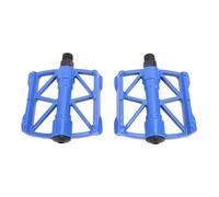 Glomora 1 coppia di pedali in bicicletta, pedali per bici per, doppio pedale in lega vuota in lega di alluminio per moto a croce per ciclo di viaggio (Blau)