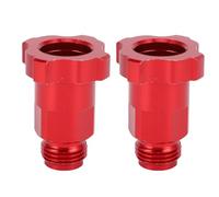 Glomora 2 adattatori per tazza per pistola a spruzzo in lega di alluminio, convertitore per tazza per spruzzatore di vernice, filettatura maschio M16 passo 1,5 mm, rosso