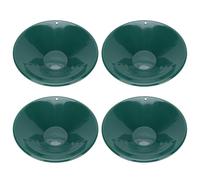 Glomora 4PCS Outdoor Gold Pan,10 inch Round Shape 90° Internal Thread Design Gold Prospecting Pan for Mining