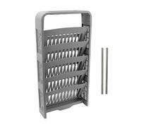 Glomora 5 Tier Book Rack, Large Capacity Compact Sturdy Storage Bookshelf with Stationery Box for Home Office Study Room (Grey)
