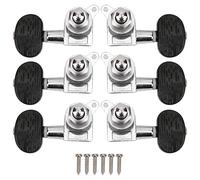 Glomora 6 piroli per chitarra, manopole di bloccaggio delle corde dell'accordatore adatte per manopole per strumenti classici elettrici, chiavi di accordatura resistenti (Type 2)