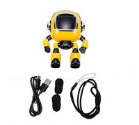 Glomora AI Voice Robot Interactive Educational Electronic Toy for Kids | Chip di riconoscimento vocale integrato per raccontare storie con occhi LED per l'apprendimento della prima infanzia