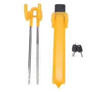 Glomora Blocca Volante a Doppio Gancio con 2 Chiavi Dispositivo Antifurto per Auto Resistente a Lunghezza Regolabile per berlina SUV Pickup Truck