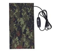 Glomora Calentador de Tela eléctrico Fibra de Carbono, 3 Engranajes Fuente de alimentación USB DC5V Almohadilla térmica para Ropa Calentador de Tela eléctrico USB para Noche de (15x28cm)