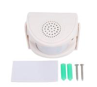 Glomora Campanello Wireless a Infrarossi Sensore di Movimento Wireless Allarme Campanello con 32 Suonerie Luce Rossa Lampeggiante 4 Livelli di Volume per Uso Commerciale Interno