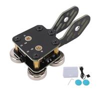 Glomora CW Key Quick Response Double Paddle Morse Code Key with Magnetic Base 3.5mm Jack Type C Port for Smartphone Computer Ham Radio