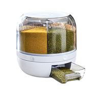 Glomora Dispenser Rotante Per Cereali,Contenitore Per Alimenti Secchi Sigillato A 360°C Adatto Per Conservare Cereali Farina Frutta Alimenti Secchi, Ecc.