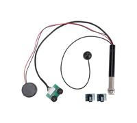 Glomora Guitar Pickup with Microphone,2 Installation High Sensitivity Adjustable Tone Volume Microphone Pickup for Acoustic Guitar Folk Instrument