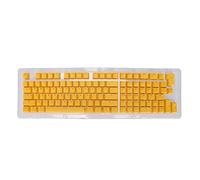 Glomora Keycap Set di 114 tasti,PBT OEM altezza OEM Two Color Iniection Light Taste meccanico Tasta tastiera, mini giallo, per tastiera meccanica