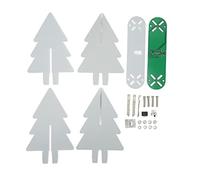 Glomora Kit electrónico de árbol de Navidad, luz LED Degradada 3D, Kit de ensamblaje electrónico DIY para práctica de Soldadura para niños, presente de Navidad, decoración de (Glomora2P8v8-12)