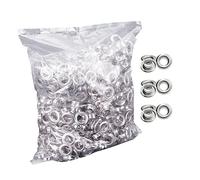 Glomora Occhielli per Teloni, 100 Pezzi Occhielli Metallici 12 mm Occhiellatrice per Teloni, Grommet con 3 Pezzi Strumenti, Occhiello Strumento Kit per Abbigliamento, Borse, Tela, Tende, Scarpe
