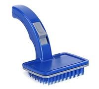 Glomora Pet Hair Comb, 1PCS Plastic Blue Pet Automatic Hair Removal Open Knot Comb Cleaning Grooming Supplies for Dogs