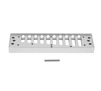 Glomora Pettine per armonica, Pettine per armonica per arpa Blues a 10 fori Parte per armonica HOHNER Golden SP20 Accessorio per armonica in lega di alluminio (Silver)
