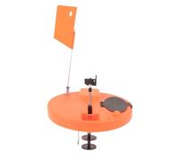 Glomora Pointe de Pêche Sur Glace automatique - Matériel de Pêche Portable, flotteur en Eva avec Broche en Acier inoxydable, Orange Rouge pour Les pêcheurs d'hiver