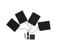 Glomora Scalda Stoffa Riscaldante, Fibra Composita Impermeabile a 3 Marce con Quattro Pezzi Alimentato tramite USB Tappetino Riscaldante per Vestiti per l'Inverno per la Vita