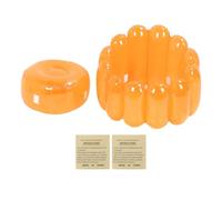 Glomora Sedia di divano gonfiabile, portatile esterno a esterno sedile color caramella trasparente per la casa camera da letto casual (Orange)