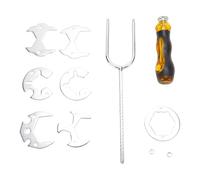 Glomora Set di chiavi per lavabo e bagno Set di chiavi multifunzionali regolabili per lavabo in acciaio al carbonio per la riparazione dell'installazione dello scaldabagno del