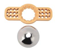 Glomora Strumento per Raffreddare il Caffè, con Supporto Rimovibile Sfera Riutilizzabile per Raffreddare il Caffè in Acciaio Inossidabile per Sbloccare i Veri Sapori del Caffè (Yellow)