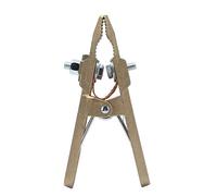 Glomora Welding Ground Clamp, Ground Clamp 600A Brass Earth High Strength A Shape for Welding Cutting Supporting