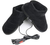 GLONGB Scaldapiedi Pantofola,Scaldapiedi riscaldato, riscaldato Elettrico della Scarpa della Pantofola del Riscaldamento USB,Black002,42~44