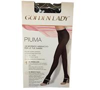 Glooke Selected COLLANT PIUMA GOLDEN LADY MADE IN ITALY DALLA TAGLIA 2^ ALLA 4^ (3^ M, LAVAGNA(grigio))