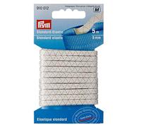 Glooke Selected Elastico Standard, Polyester, Bianco, 5 mm, weiß, 5 m