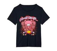 Gloomy Bear The Naughty Grizzly Claw Attack Pity Anime Maglietta, Donna Plus-Size, Nero, 2X