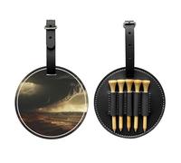 Gloomy Weather - Borsa portaoggetti per tee da golf, design portatile, facile da organizzare, Nero, One Size