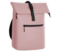 Gloop Rolltop Zaino impermeabile per uomo e donna, grande capacità, design classico con funzionalità, elegante zaino da viaggio per viaggi, ciclismo, Rosa antico, 32x13x46cm