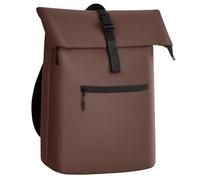 Gloop Rolltop Zaino impermeabile per uomo e donna, grande capacità, design classico con funzionalità, elegante zaino da viaggio per viaggi, ciclismo, marrone, 32x13x46cm