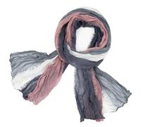Gloop Sciarpa da donna leggera lunga sciarpa panno con gradiente di colore molti colori, Rosa Antico Grigio-Grigio Chiaro, Taglia unica