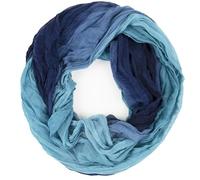 Gloop Sciarpa leggera da donna, con gradiente, disponibile in diversi colori, Blu blu scuro, Blau-Dunkelblau