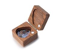 Glooraca Plettri Per Chitarra In Legno Personalizzati Con Custodia 3 Pezzi Plettri e Custodia Incisa Regalo Per Basso Elettrico Acustico Parti Pratiche Di Strumenti Musicali