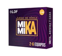 Glop Mimika | Giochi da tavolo di mimica e gesti per adulti e bambini | Giochi di carte divertenti e familiari con strategia per indovinare le parole, bambini +8 anni | Scatola compatta facile da