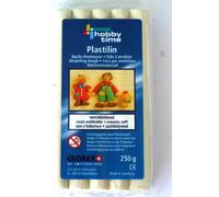 GLOREX 105-Plastilin 250 g Bianco, 6 8080 105