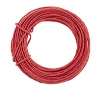 GLOREX 233-Filo di Carta, Lunghezza, Rosso, per Creare e Legare composizioni Floreali e corone di Fiori, Colore Red, 2 mm x 10 m, 6 1280 233