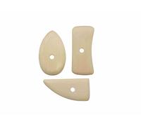 Glorex 293-Set di binari per tornitura, 3 Pezzi in Legno con Foro, per Guidare e Modellare in Modo Sicuro Figure e vasi Durante la Lavorazione della Ceramica, Unknown, 6 8076 293