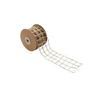 Glorex 451-Nastro di iuta con filo, spessore 5 cm, nastro forte con rinforzo, lunghezza 5 m, naturale, come decorazione, per creare e modellare, Tinta unita, Multicolore, 6 3803 451